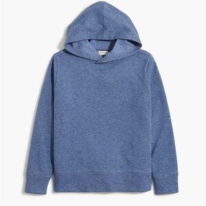 Crewcuts Knit Hoodie Blue Heather Gray 6-7